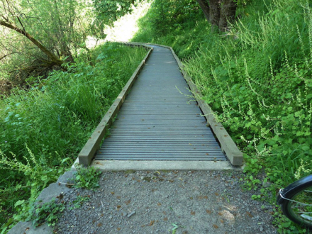 Bridges and boardwalks are 48” wide with edge protection